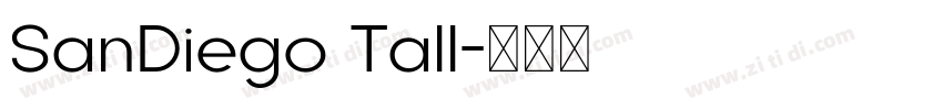 SanDiego Tall字体转换
